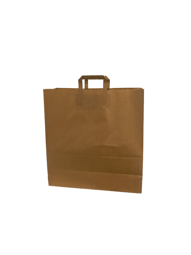 Eco Paper Shopping Bags Brown 450+170x480mm 