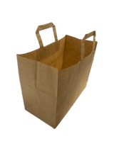 Papieren Draagtassen Bruin 260+120x350mm - 50 st