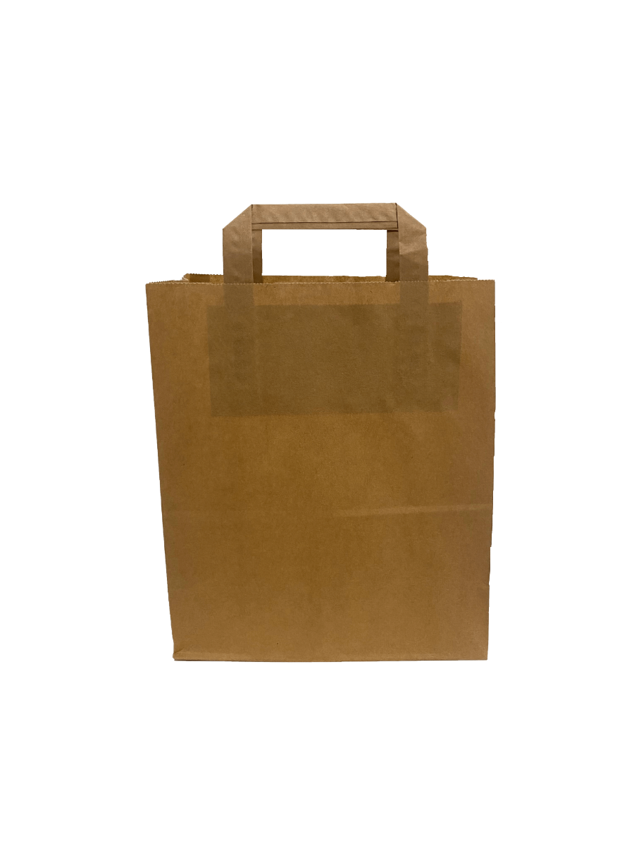 Eco Paper Shopping Bags Brown 220+100x280mm 
