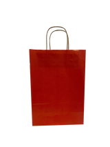 Papieren Draagtassen Donker Rood 220+100x310mm - 50 st
