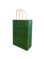 Paper Carry Bags Dk Green 220+100x310mm 