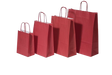 Paper Carry Bags Red 320+120x410mm 