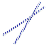 Sluitclip 102x4mm Papier Wit/Blauw gestreept - 1.000 st