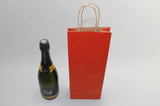 Paper Wine Gift Bags Dk Red 140x80x390mm 