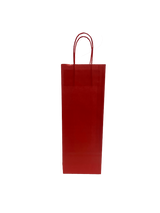 Paper Wine Gift Bags Red 140x80x390mm 