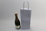 Paper Wine Gift Bags Silver 140x80x390mm 