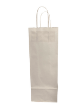 Paper Wine Gift Bags White 140x80x390mm 