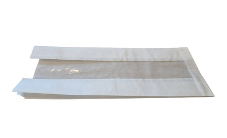 Side Gusset Bags with window, 200x90x380mm 40 g/m2 kraft 