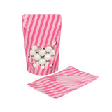 Stazakken Roze met Hartjes venster 130x79x206mm - 25 Stuks