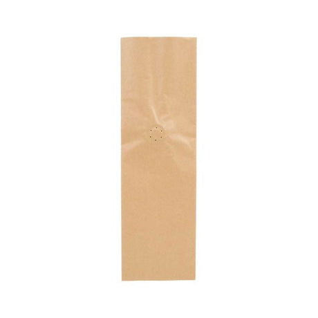 Coffee Pouches Kraft with Valve 8x6x26cm Coated (50 pieces) [SGC1K]