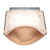 Stazakken Kraft pot vorm met transparante voorzijde 152x79x254mm - 100 stuks