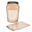 Stand Up Pouches Kraft Pot Shape With Clear Front 152x79x254mm 