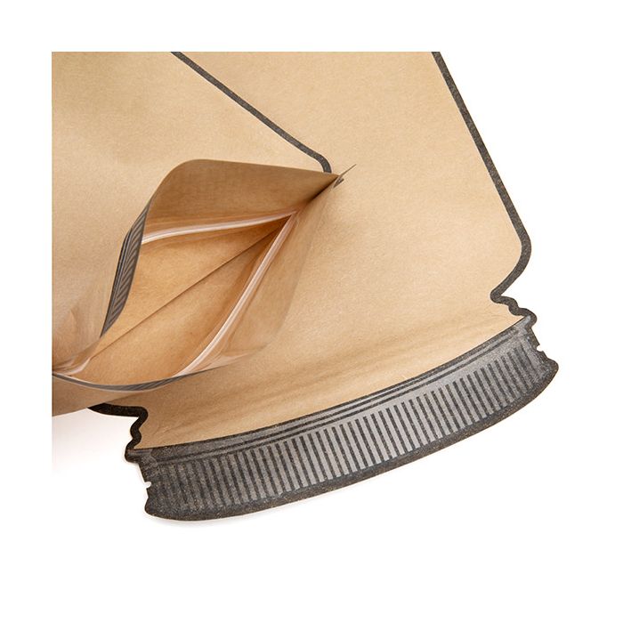 Kraft Stazakken in de vorm van een Pot 152x79x254 mm - 100 st