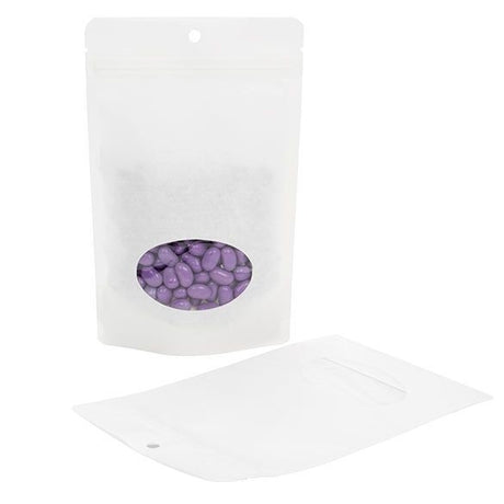 Eco Stand Up Pouches Kraft White 113 grams 130x79x206mm 