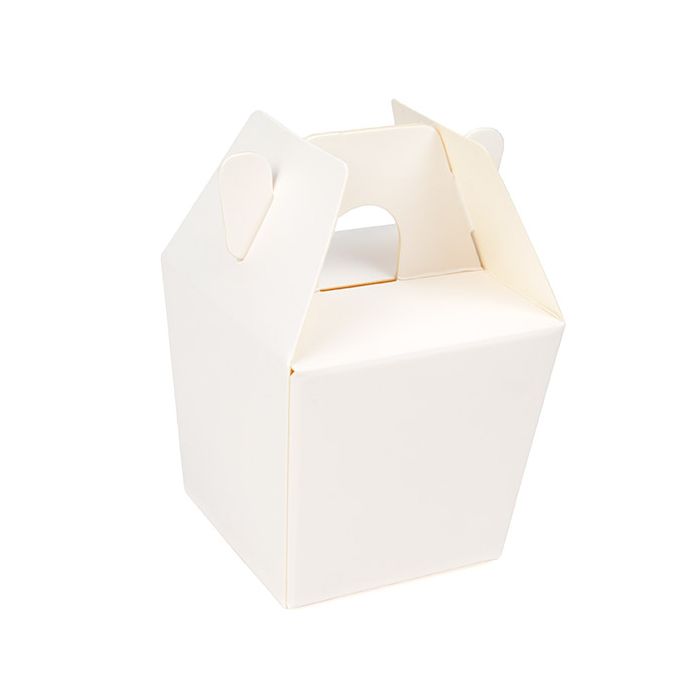 Witte Takaway Doos 60x51x54 mm - 25 stuks