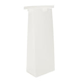 Blokbodemzakken Tin Tie Sluiting Wit 108x64x267mm - 100 st