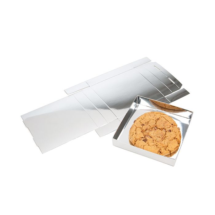 Kraft Doosjes Glansend Zilver 130x25x133mm - 25 st