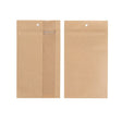 Grip Seal Bags Kraft With Vertical Window 102 x165 mm 