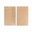 Grip Seal Bags Kraft With Vertical Window 152 x235 mm 