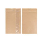 Grip Seal Bags Kraft With Vertical Window 152 x235 mm 