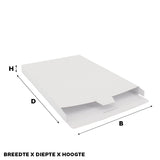 Shipping cartons 160x250x29mm White 