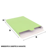 Shipping boxes 305x420x90mm Light green 