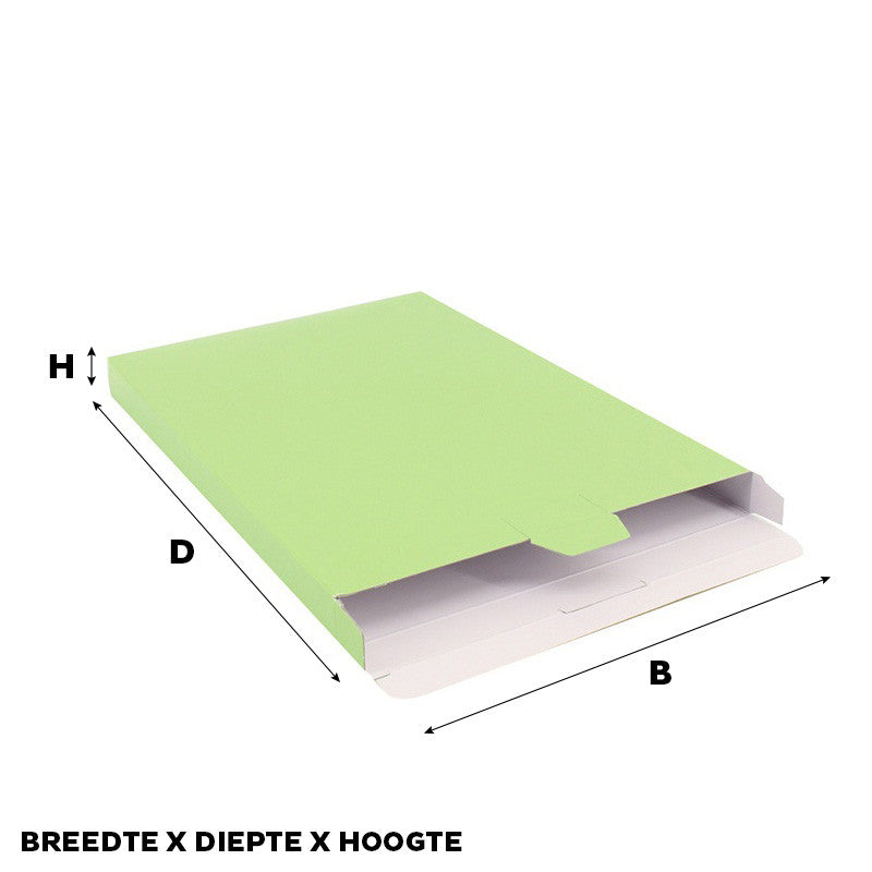 Shipping boxes 240x350x29mm Light green 