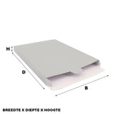 Shipping boxes 240x350x29mm Silver 