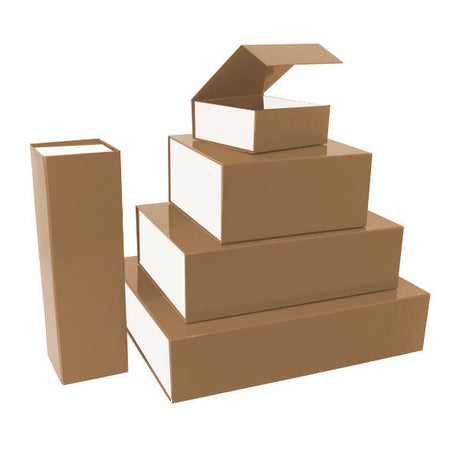Magnet boxes 220x165x30mm Brown/white 