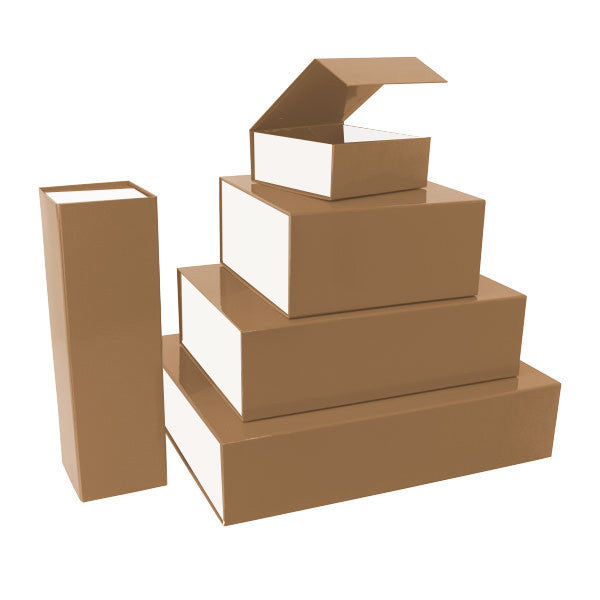 Magnet boxes 230x230x110mm Brown/white 