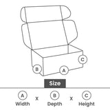 Verzenddozen Graskarton 33x25x8cm - 50 stuks
