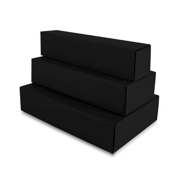 Wijndozen Zwart 8x8x36cm - 100 st