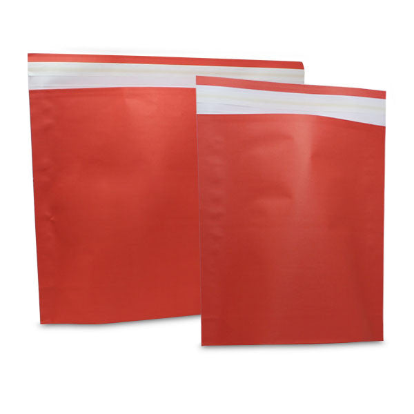 Papieren Verzendzakken 480x370x80mm Intens Rood - 250 st