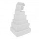 Verzenddozen 330x250x80mm Wit - 50 st