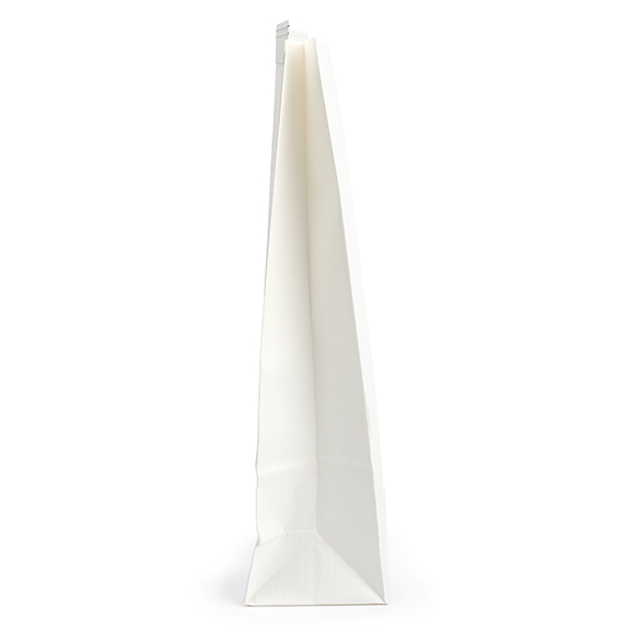 Blokbodemzakken Wit met Sluiting en Venster 15,2x7x26,7cm - 100 stuks