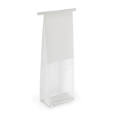Blokbodemzakken Wit met Tin-Tie Sluiting en Zijvouw 8,9x6,4x25,4cm - 100 stuks