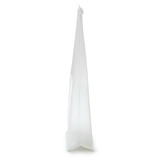 Blokbodemzakken Wit met Tin-Tie Sluiting en Zijvouw 8,9x6,4x25,4cm - 100 stuks
