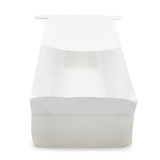 Blokbodemzakken Wit met Tin-Tie Sluiting en Zijvouw 8,9x6,4x25,4cm - 100 stuks
