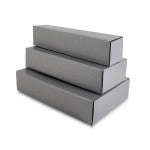 Wine bottle boxes 8x8x36cm Silver 