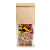 Blokbodemzakken Kraft met Tin-Tie Sluiting en Zijvouw 8,9x6,4x25,4cm - 100 stuks