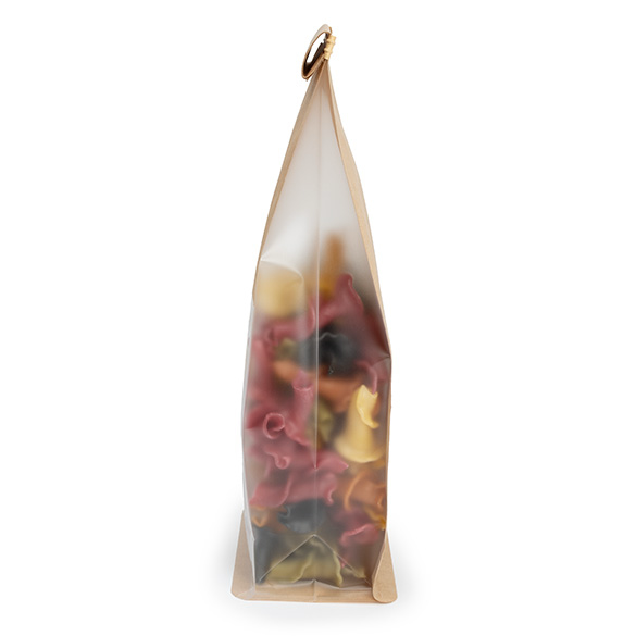 Blokbodemzakken Kraft met Tin-Tie Sluiting en Zijvouw 8,9x6,4x25,4cm - 100 stuks