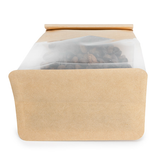 Blokbodemzakken Kraft met Tin-Tie Sluiting en Zijvouw 10,2x6,4x20,3cm - 100 stuks