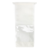 Blokbodemzakken Wit met Tin-Tie Sluiting en Zijvouw 12,7x7,6x30,5cm - 100 stuks