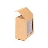 Kraft Doosje Met Kartelrand Venster 70x37x70 mm - 25 st