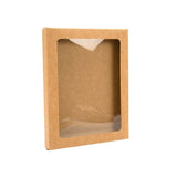 Kraft Gift Boxes with Window 115x15x15mm 