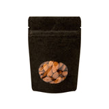 Stazakken Kraft Zwart met ovaal Venster 102x60x152mm | 57 gram - 100 stuks