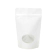 Stand Up Pouches Kraft White with oval Window 13x8x20.5cm 