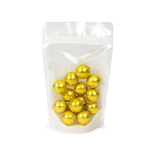 Eco Friendly Stand Up Pouches Rice Paper Transparent/White 130x79x206mm 