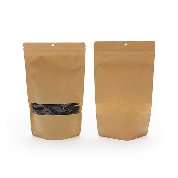 Stazakken Kraft 170x90x285mm | 340 gram met rond ophanggat - 100 stuks