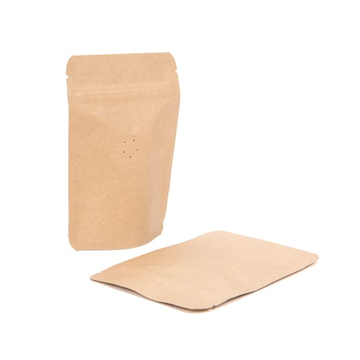 Koffie Stazakken Kraft 102x60x152mm | 57 gram | Met Ventiel - 100 st.